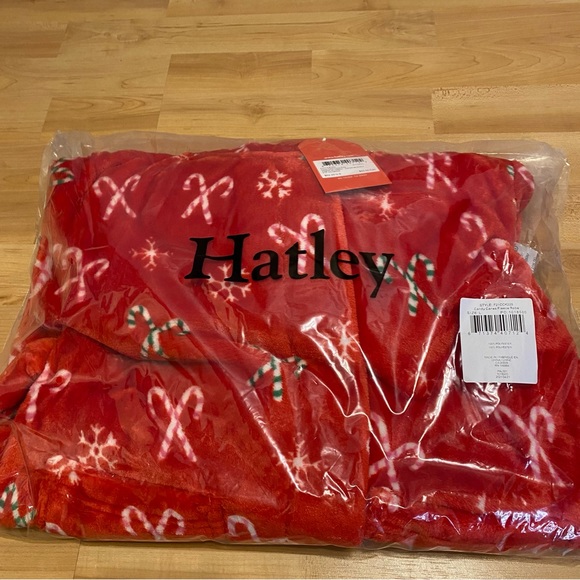 New Hatley Fleece Robe Kids Large (6-7) - Picture 3 of 4